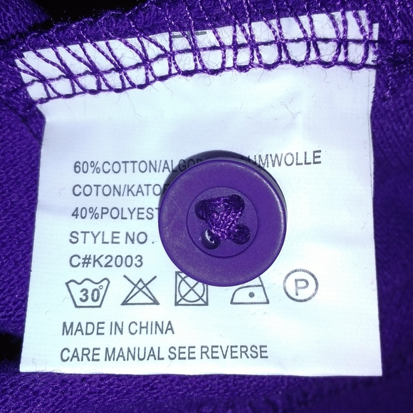 All Ways Apparel Polo Shirt School Essential Purple - Picture 7 of 8
